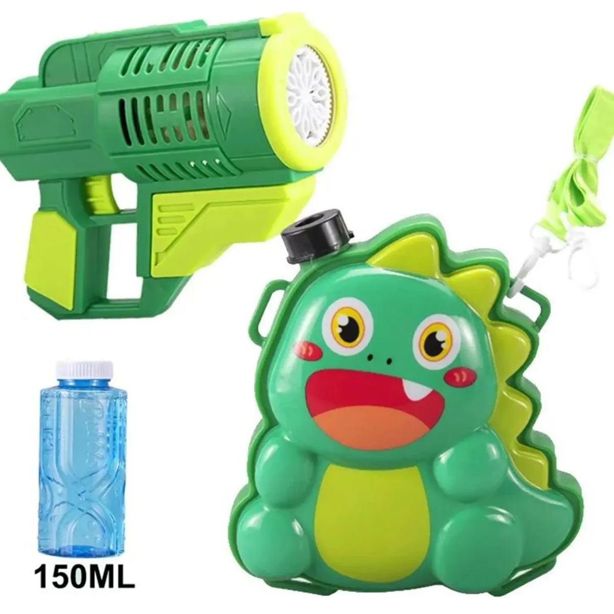 GENERICO - Pistola Lanza Burbuja Mochila Dinosaurio Juguete Regalo Para Niños