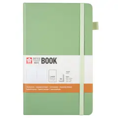 SAKURA - Libreta Hoja Crema con Puntos 13 x 21 cm