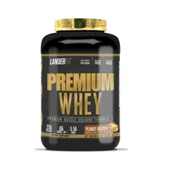 LANDERFIT - Premium Whey Protein 5lbs - Peanut Butter