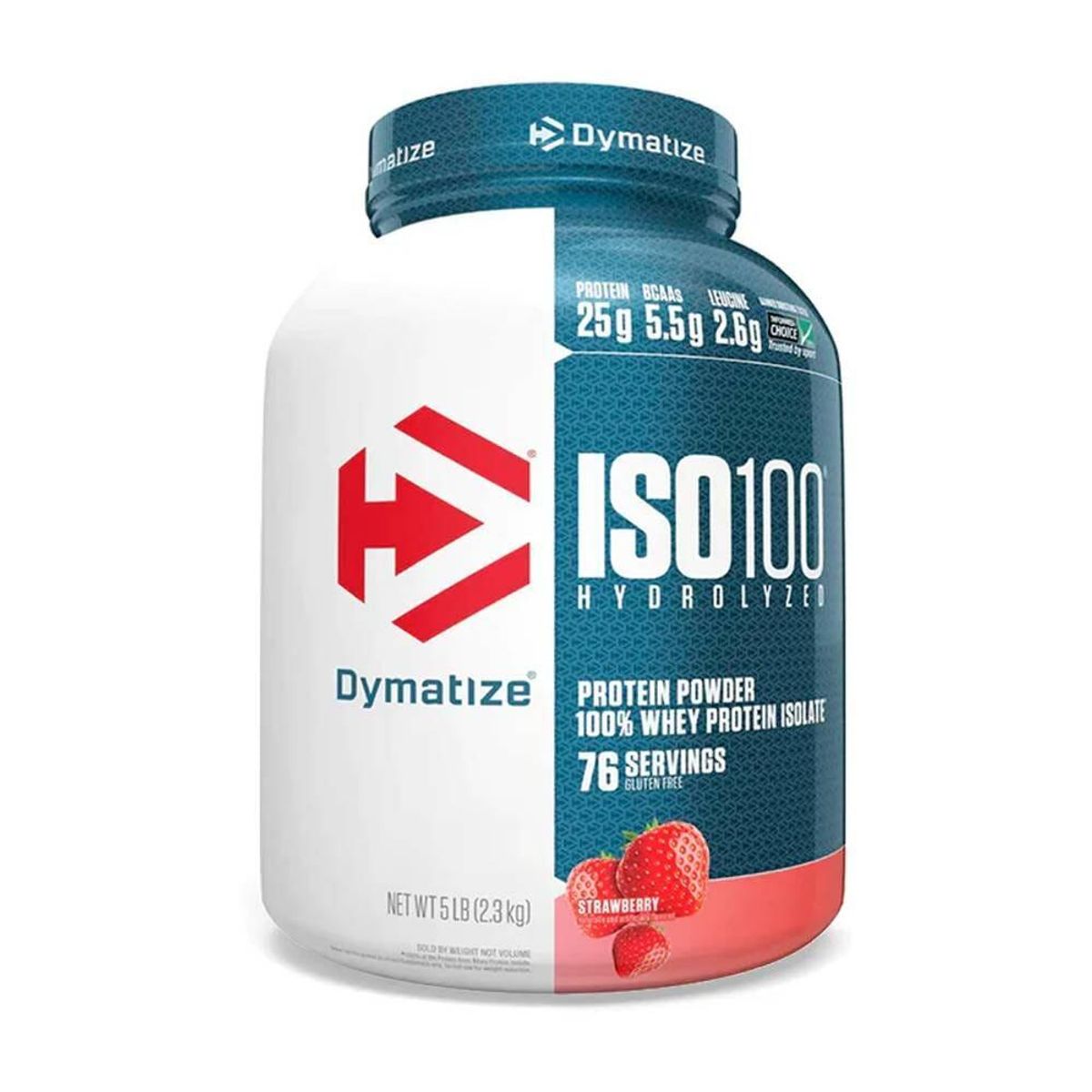 DYMATIZE - ISO 100 Dymatize Proteína Hidrolizada y Aislada - Strawberry