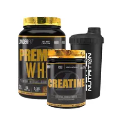 LANDERFIT - Pack Hard Work Proteina + Creatina - Banana Split