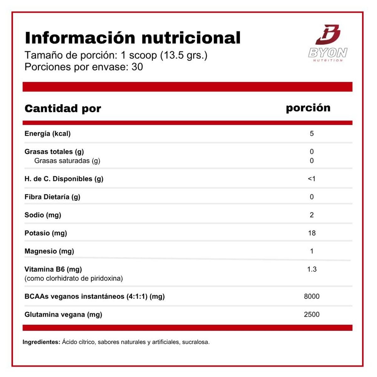 LANDERFIT - BCAA Revolution 1211 30 servicios - Piña