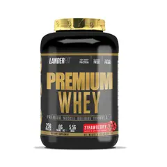 LANDERFIT - Premium Whey Protein 5lbs - Frutilla