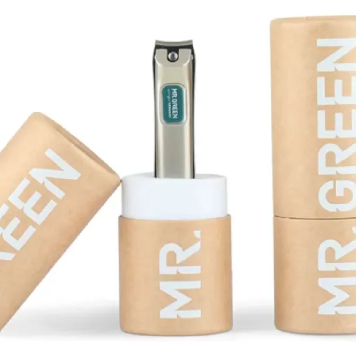 GENERICO - Cortauñas Curvo Mrgreen Diseño Ergonómico Y Corte Perfecto Crema