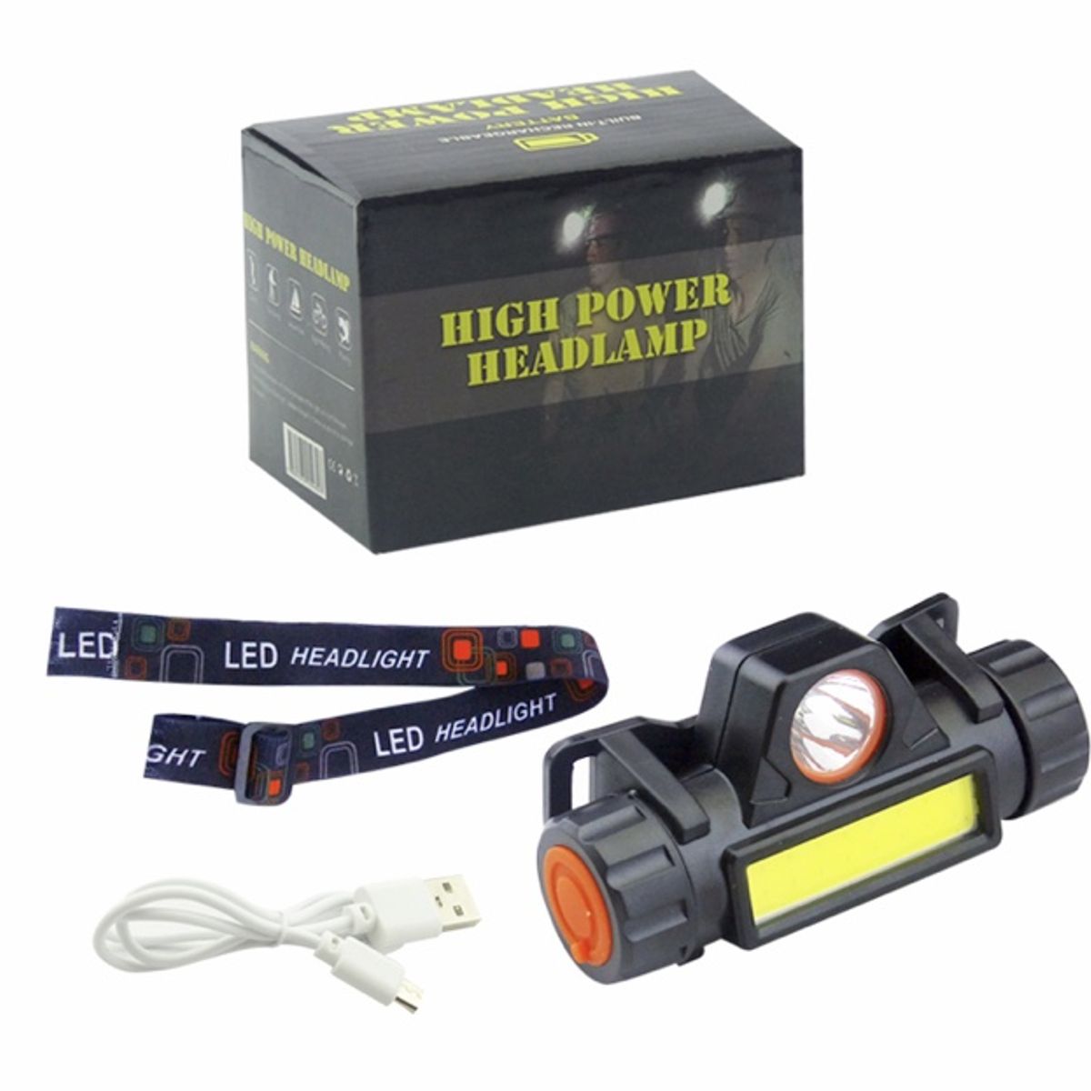 GENERICO - Linterna minero led carga USB