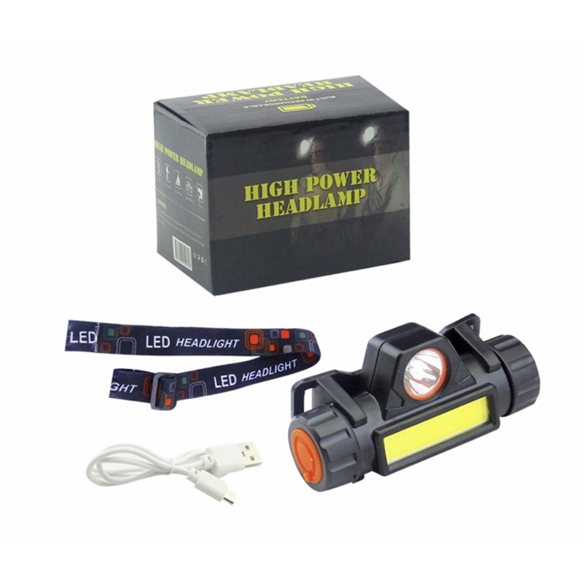 GENERICO - Linterna minero led carga USB