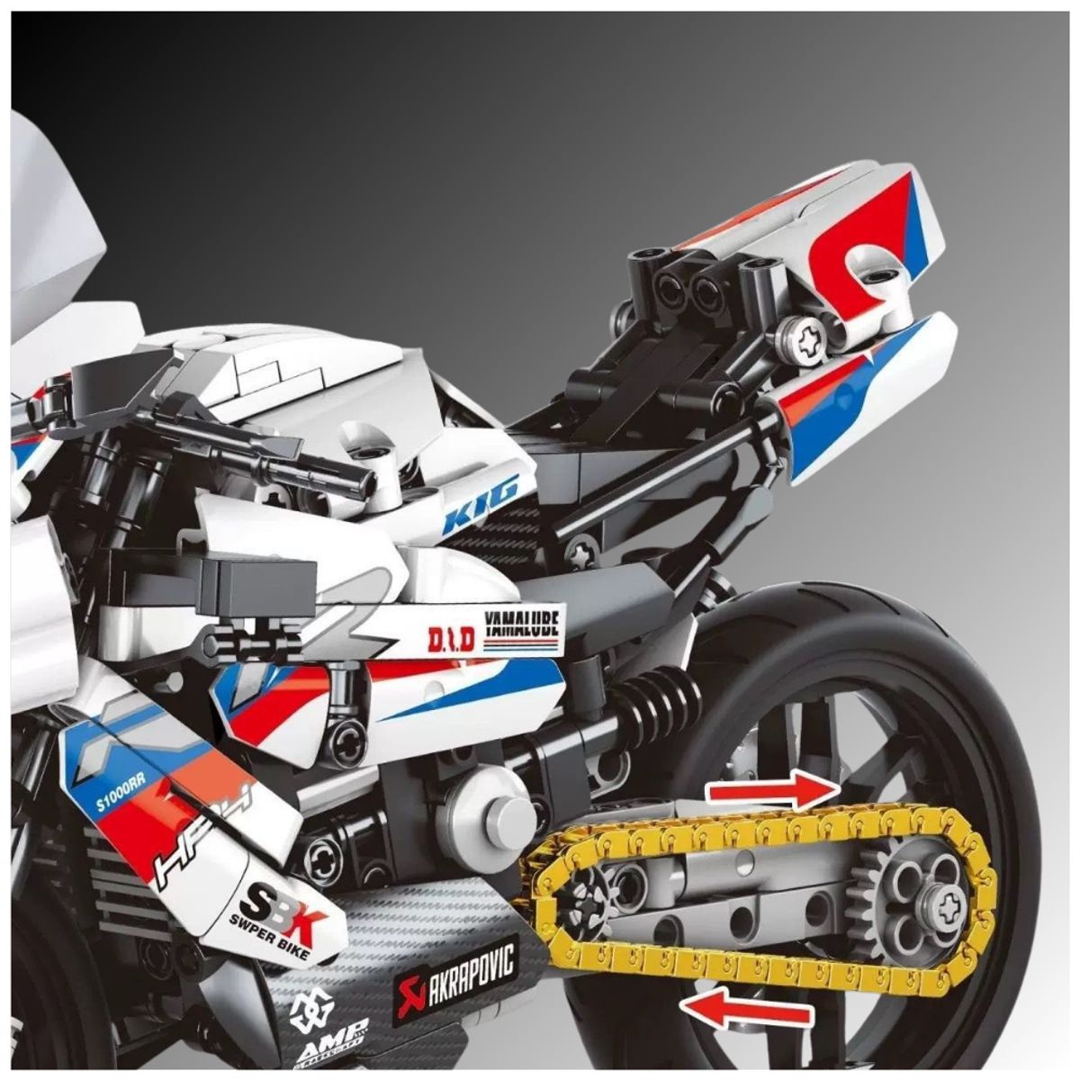 TECHNICS - Motocicleta de Construcción BMW S1000RR 623 piezas