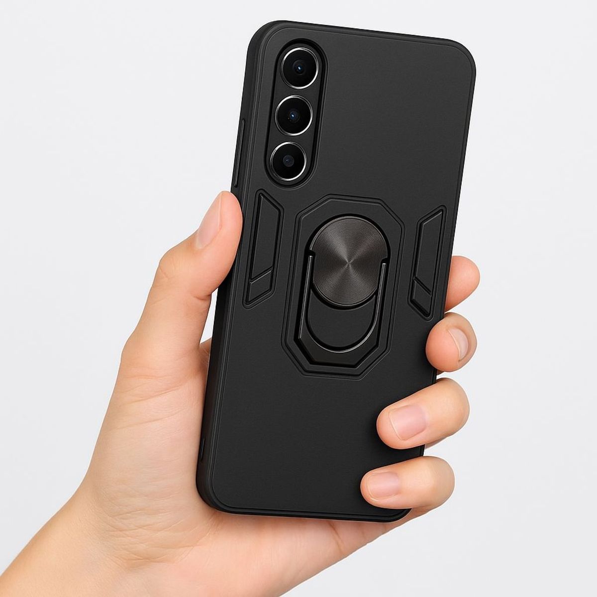 GENERICO - Carcasa Para Samsung S25 Anti Golpes Anillo Negro