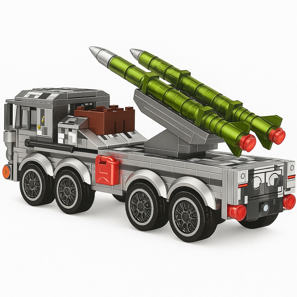 WARRIOR - Camión Militar Lanzamisiles Bloques construcción 439 piezas