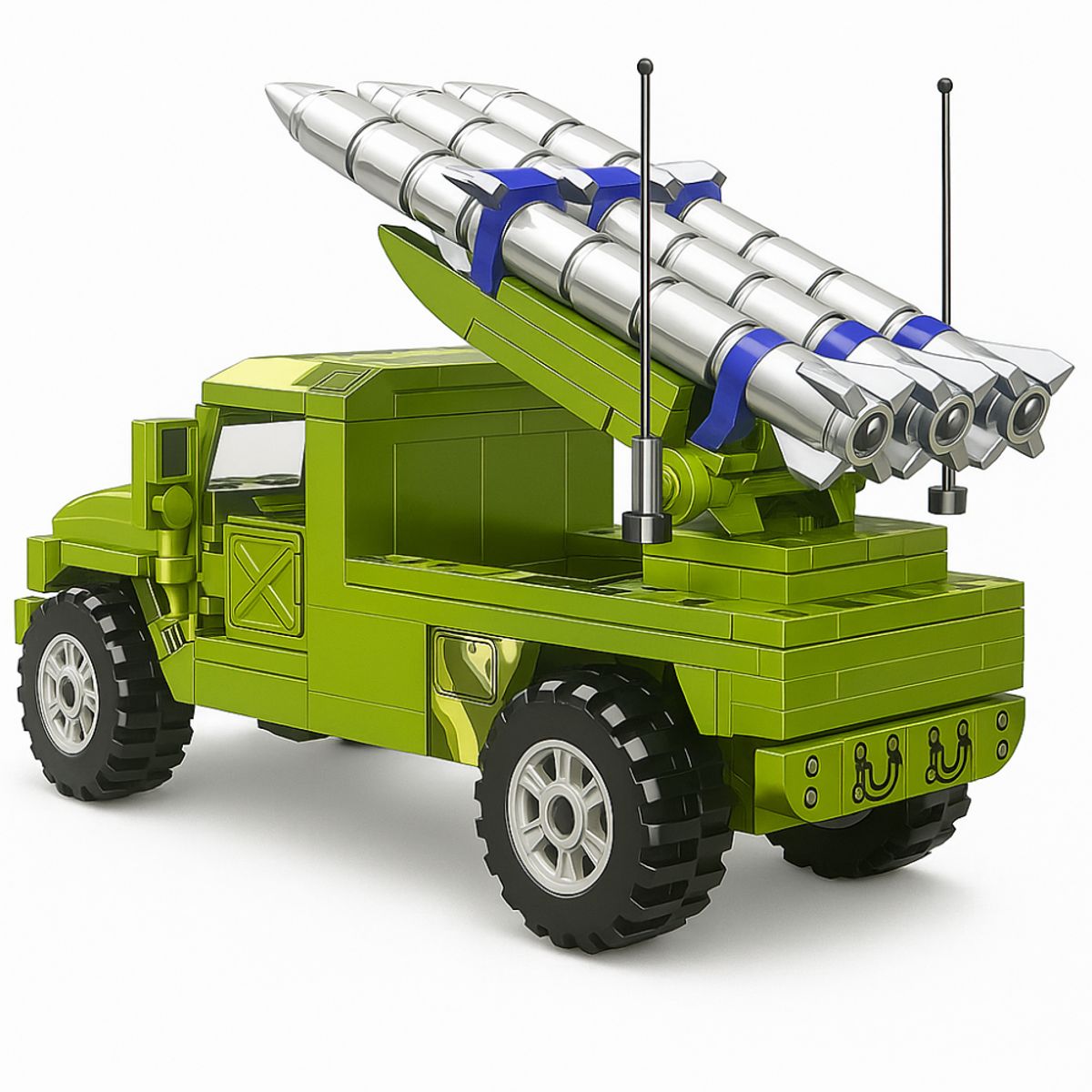 WARRIOR - Camión Militar Lanzamisiles Bloques de construcción 439 pcs