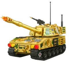 WARRIOR - Tanque Militar Dorado Bloques de Construcción 478 pcs