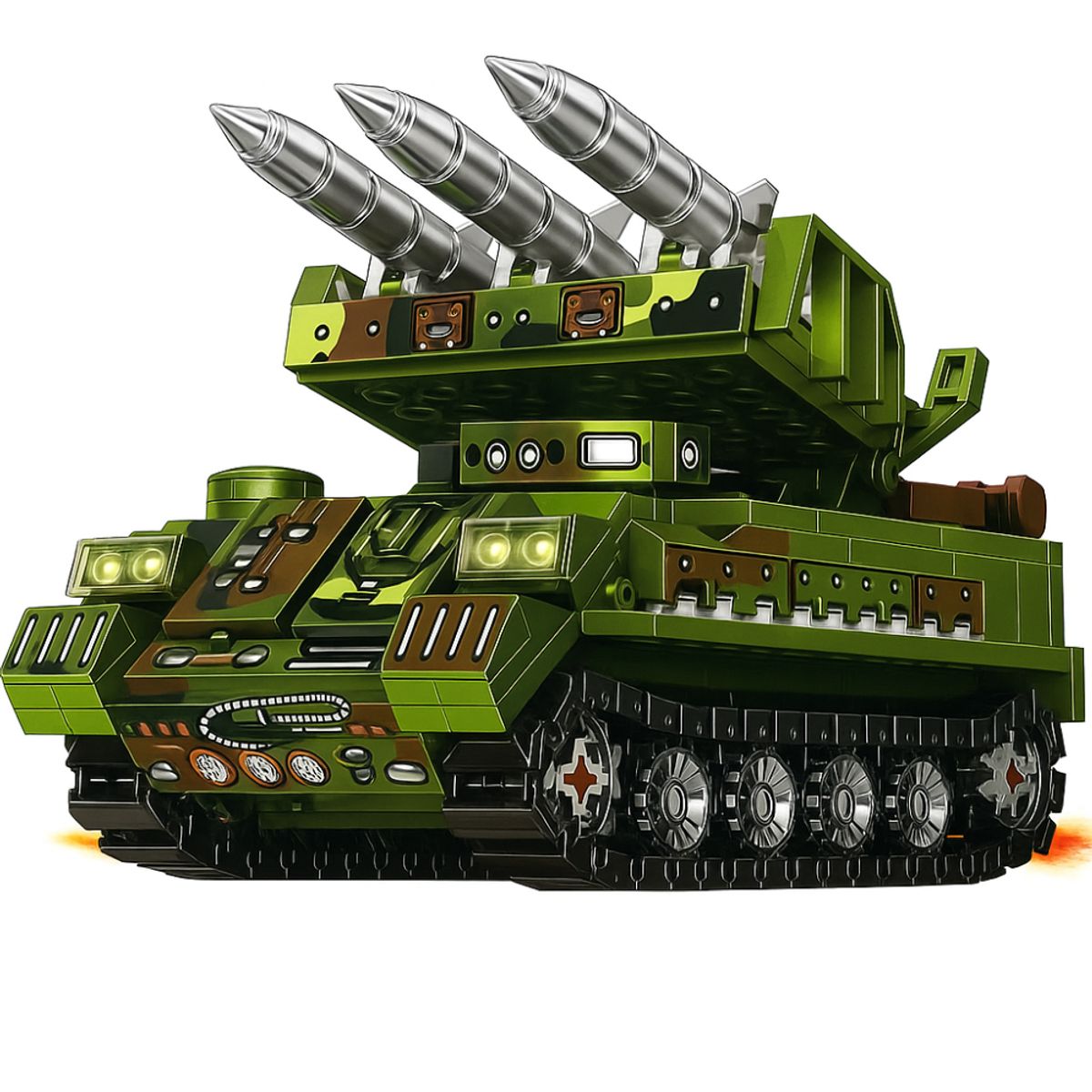 WARRIOR - Tanque Lanzamisiles Militar Bloques de Construcción 456 pcs