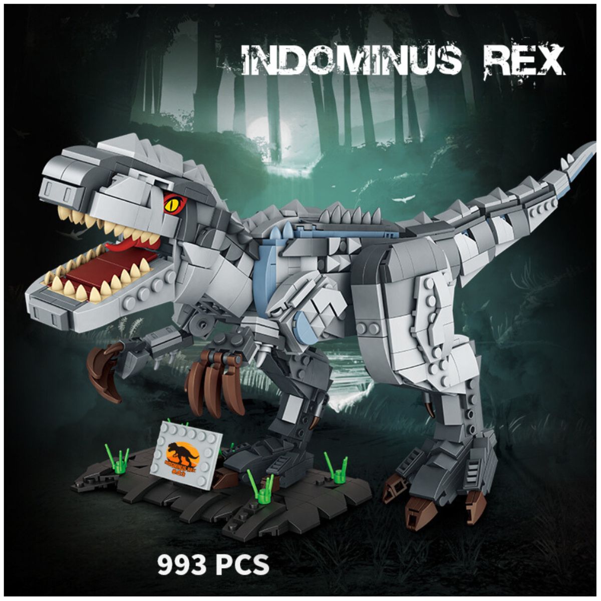 JURASSIC WORLD - Dinosaurio Indominus Rex Bloques de Construcción 993 pcs