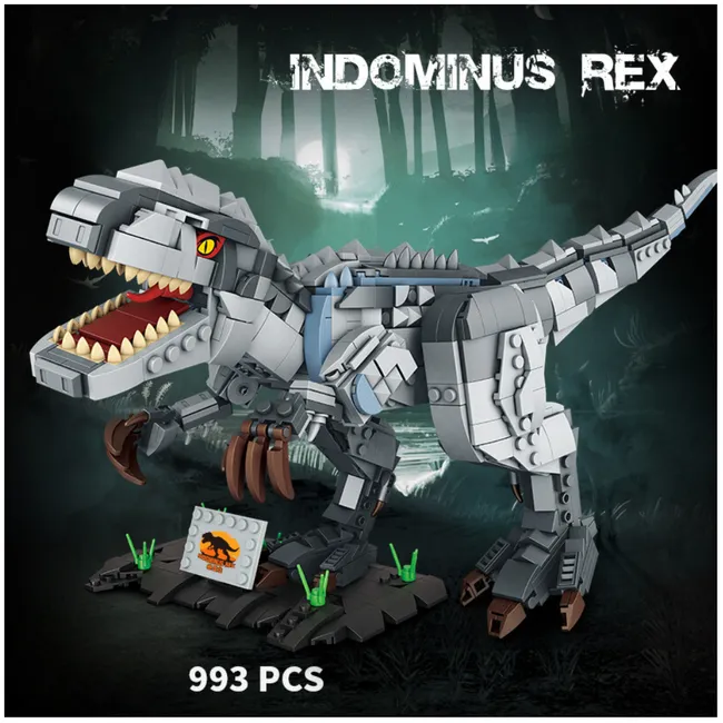 JURASSIC WORLD - Dinosaurio Indominus Rex Bloques de Construcción 993 pcs