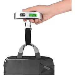 EVERSO - Pesa Balanza Digital Maleta Para Colgar Hasta 50kg