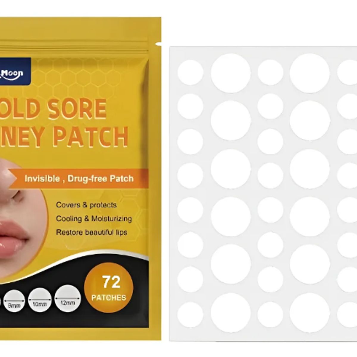 GENERICO - Parches Para El Herpes Labial Parches De Miel E Hidrocoloide