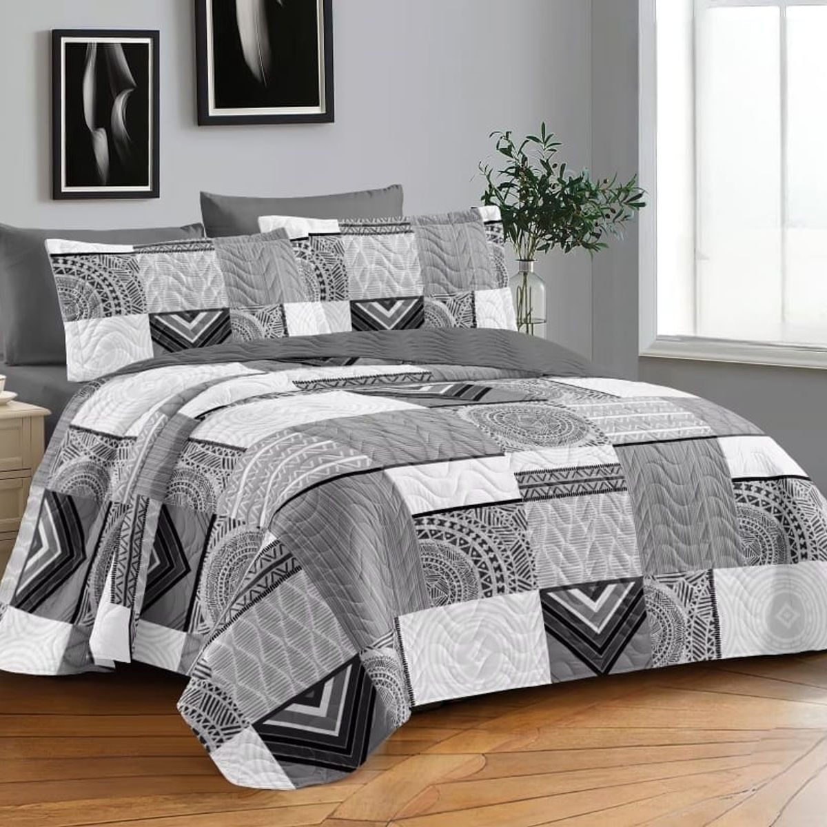 GENERICO - Quilt de Verano King plazas con Diseño TFCC635