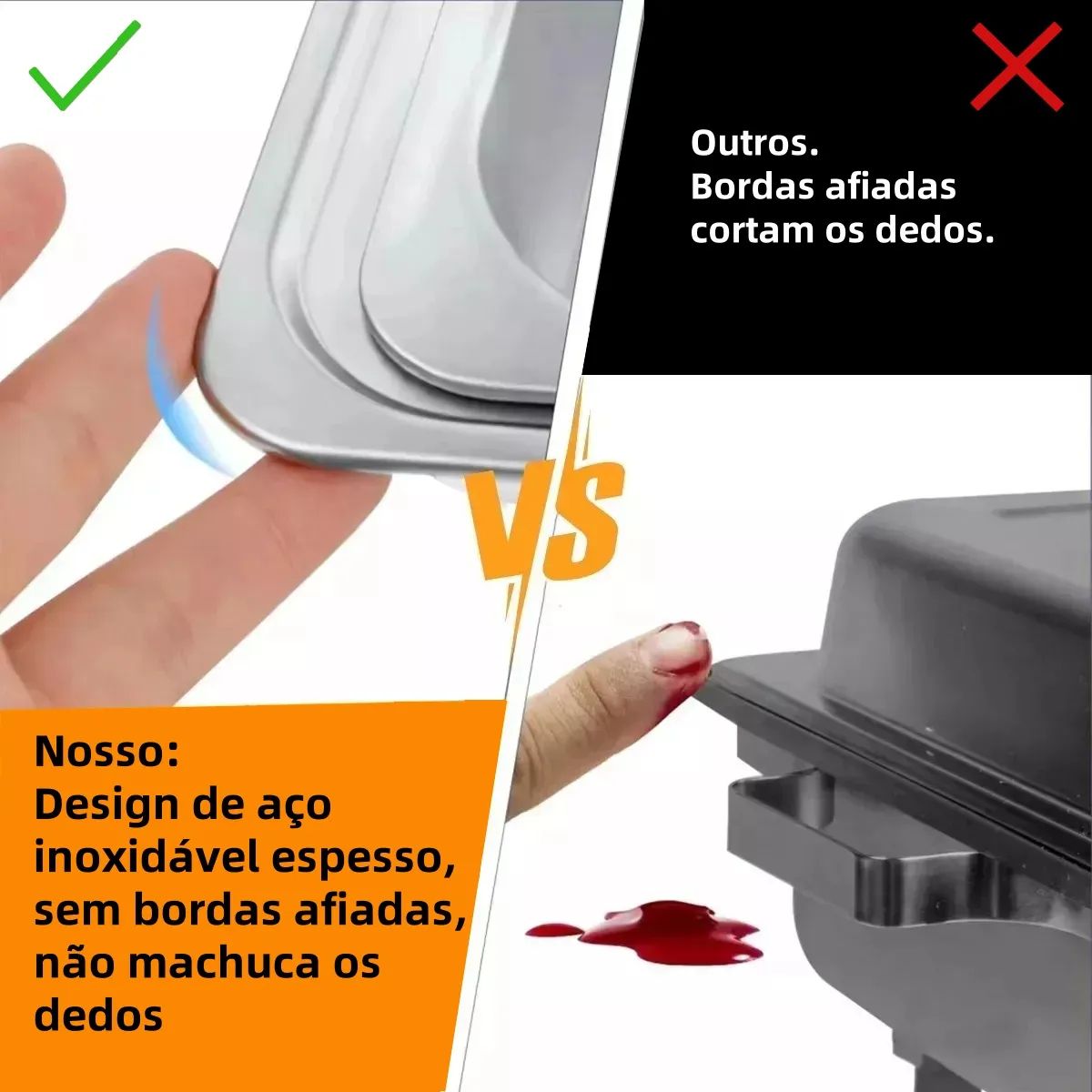 EVERSO - Chafer Buffet De Acero Inoxidable Plegable Con 3 Bandejas 9L