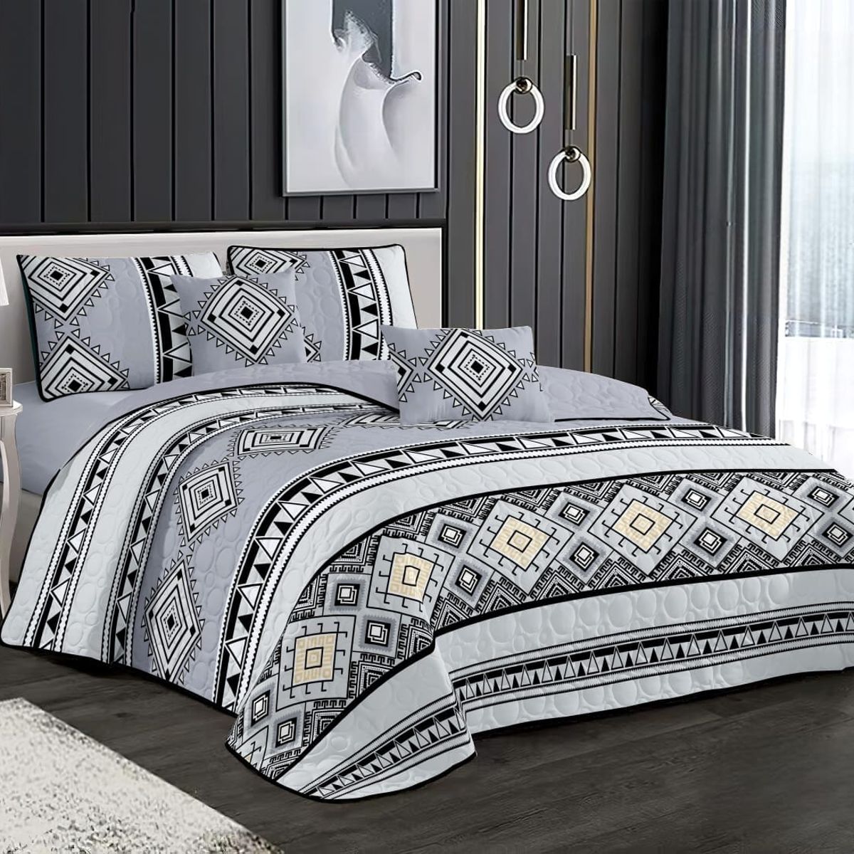 GENERICO - Quilt de Verano King plazas con Diseño TFCC644