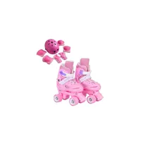 Patines 4 ruedas NiñaS Más Protectores Y Casco