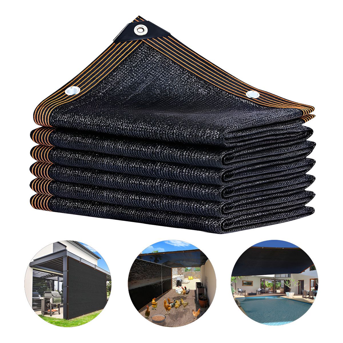 EVERSO - Vela Sombra 5mx8m Toldos Vela Malla Sombra Rectangular