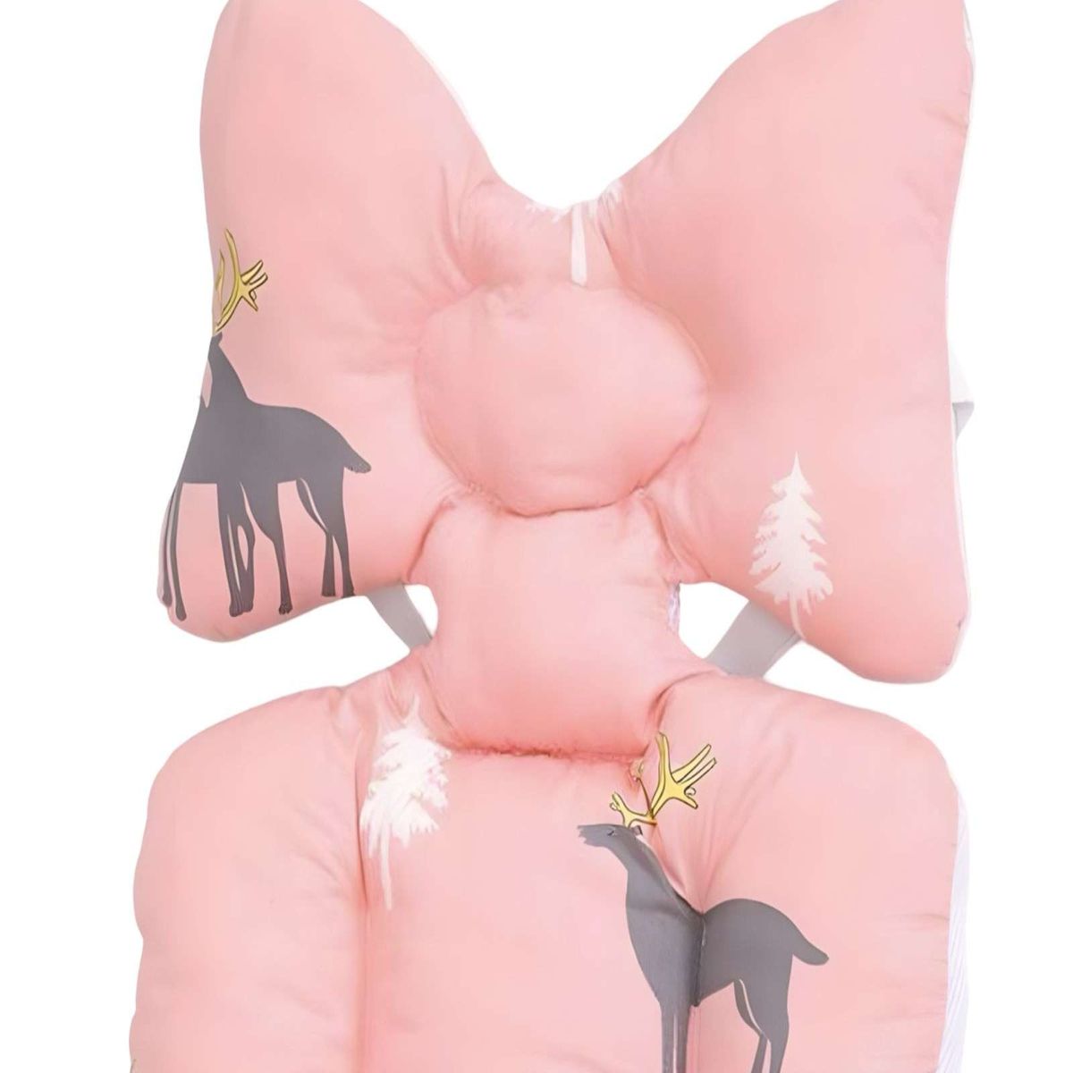 GENERICO - Cojin bebe acolchado para Coches o silla de Autos Rosa