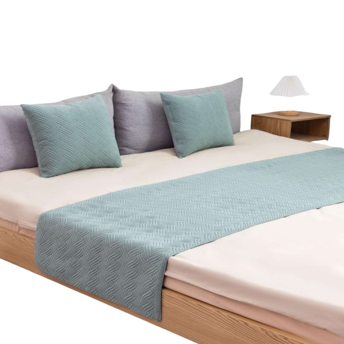 GENERICO - PIECERA MAS 2 FUNDAS ELEGANTE VERDE MENTA