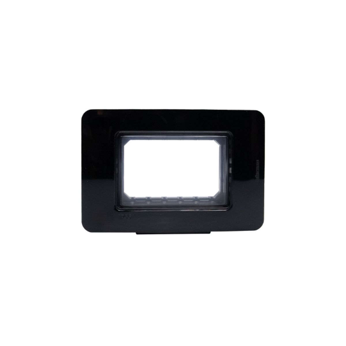 BTICINO - Placa 3 Módulos Bticino Ip55 Negro MatixGO