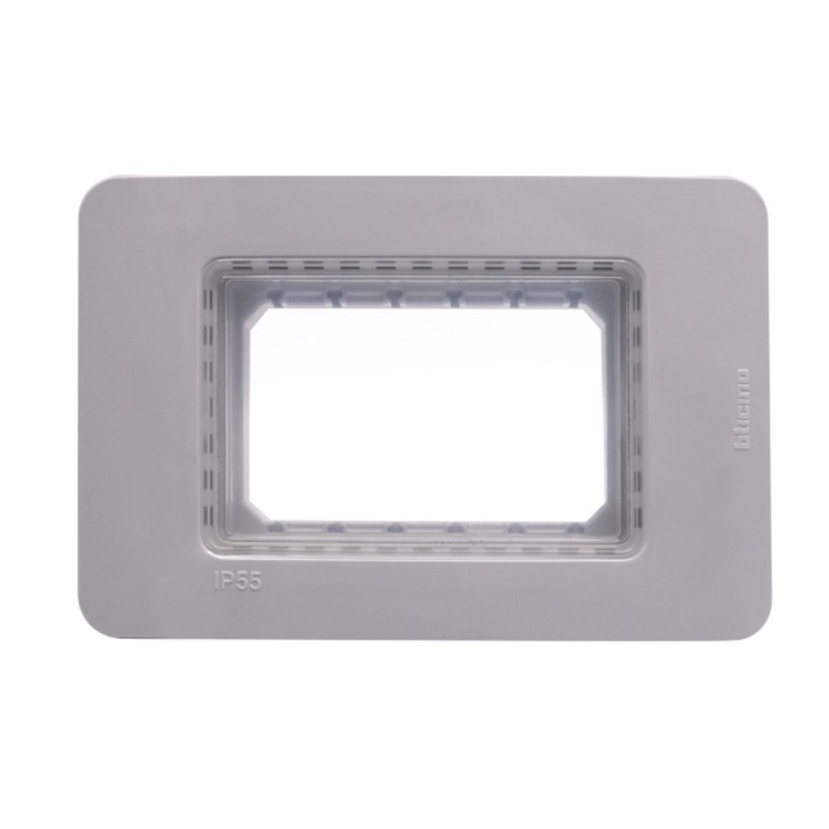 BTICINO - Placa 3 Modulos Bticino Ip55 Gris Matix Go