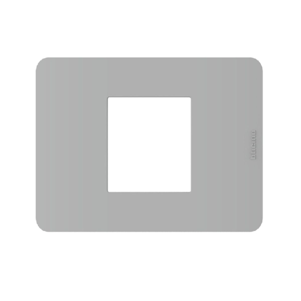BTICINO - Placa 2 Puestos Centrado Bticino Gris Matix Go
