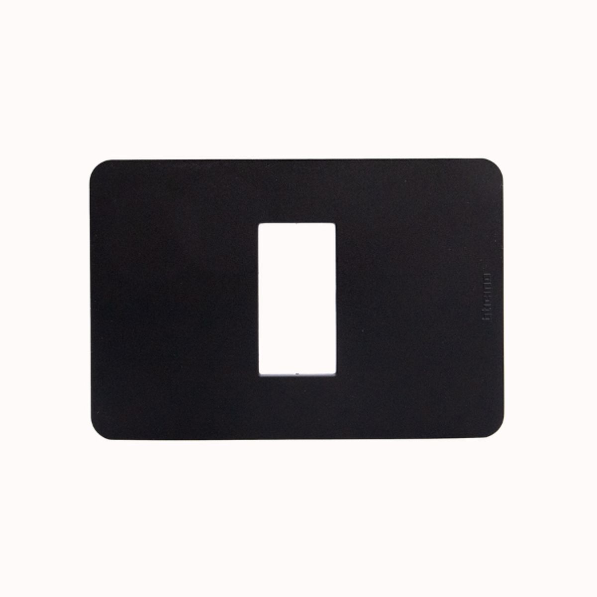 BTICINO - Placa 1 Puesto Bticino Negro MatixGO