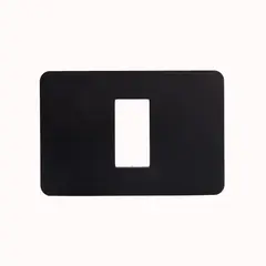 BTICINO - Placa 1 Puesto Negro Matix Go