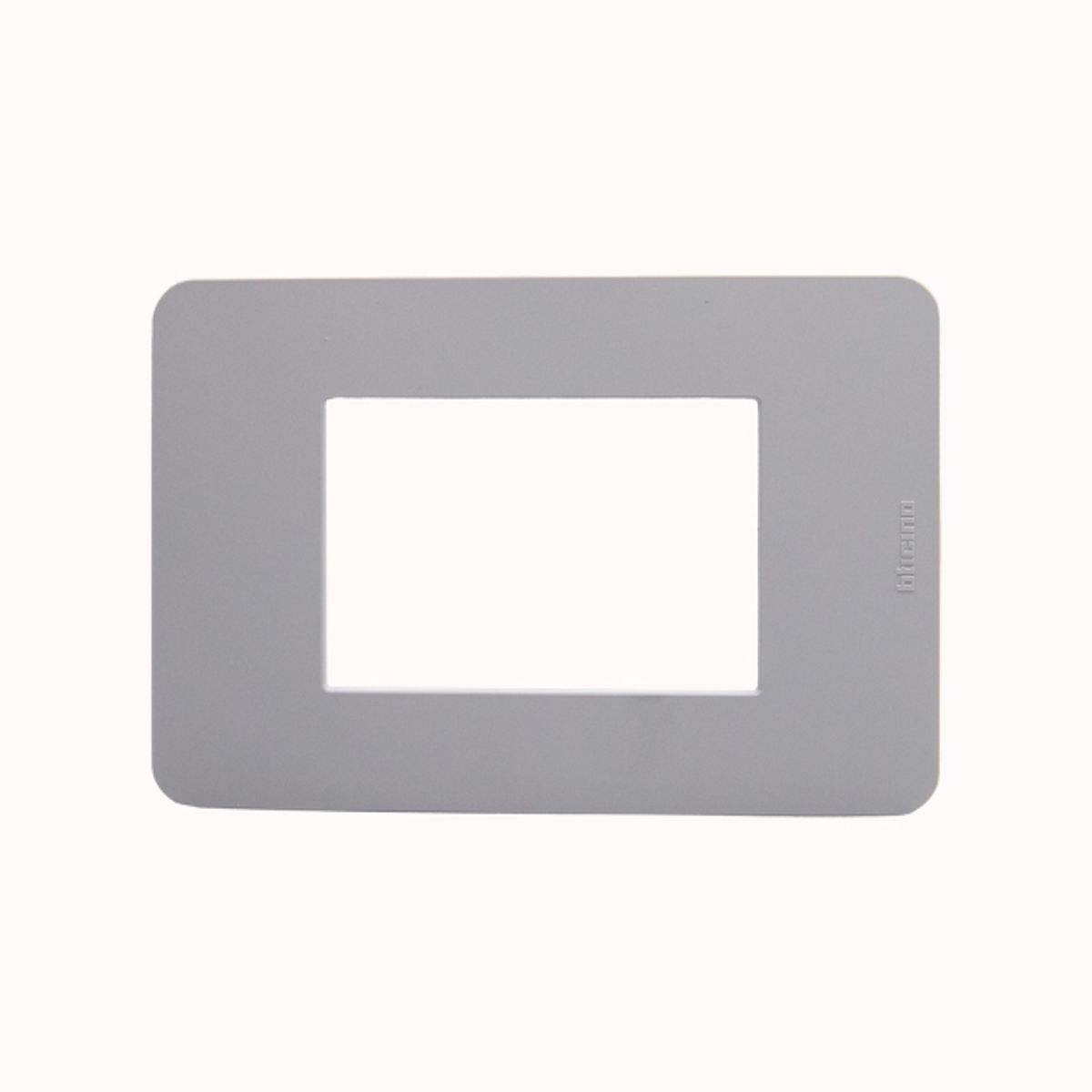 BTICINO - Placa 3 Puestos Bticino Gris Matix Go
