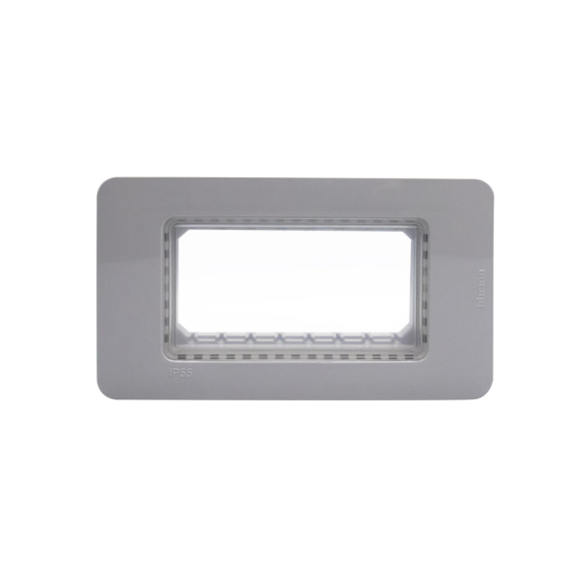 BTICINO - Placa 4 Modulos Bticino Ip55 Gris Matix Go