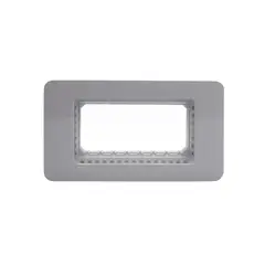 BTICINO - Placa 4 Modulos Ip55 Gris Matix Go