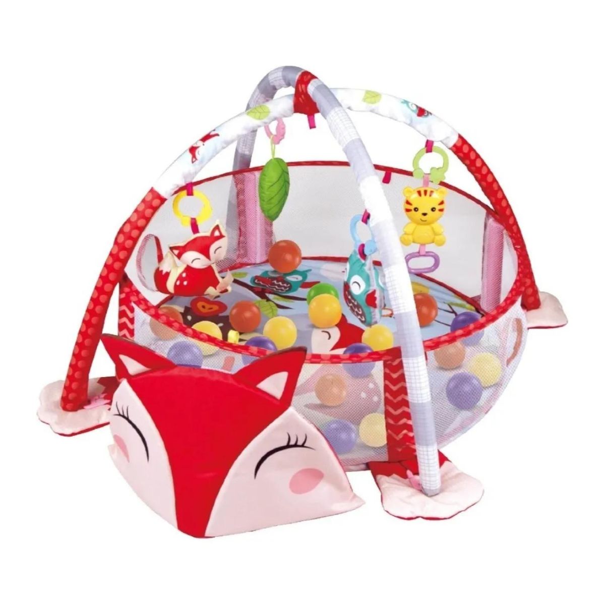 GENERICO - Corral Gimnasio De Bebes Con Sonajeros Con Sonidos Rojo