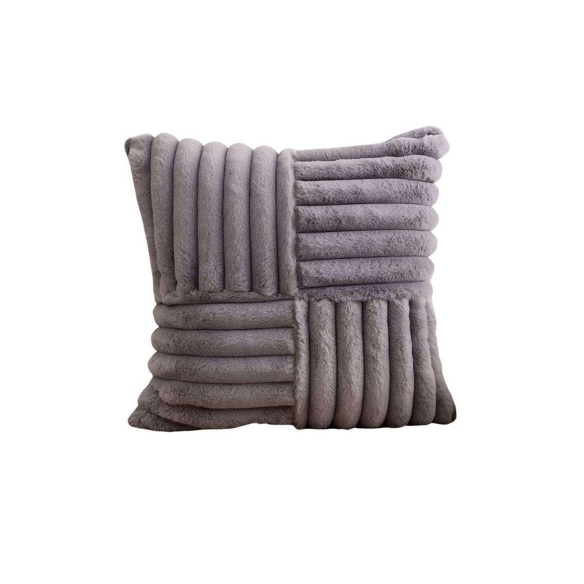 GENERICO - PACK DE 2 FUNDAS PELUDA EMPALMADA MORADO