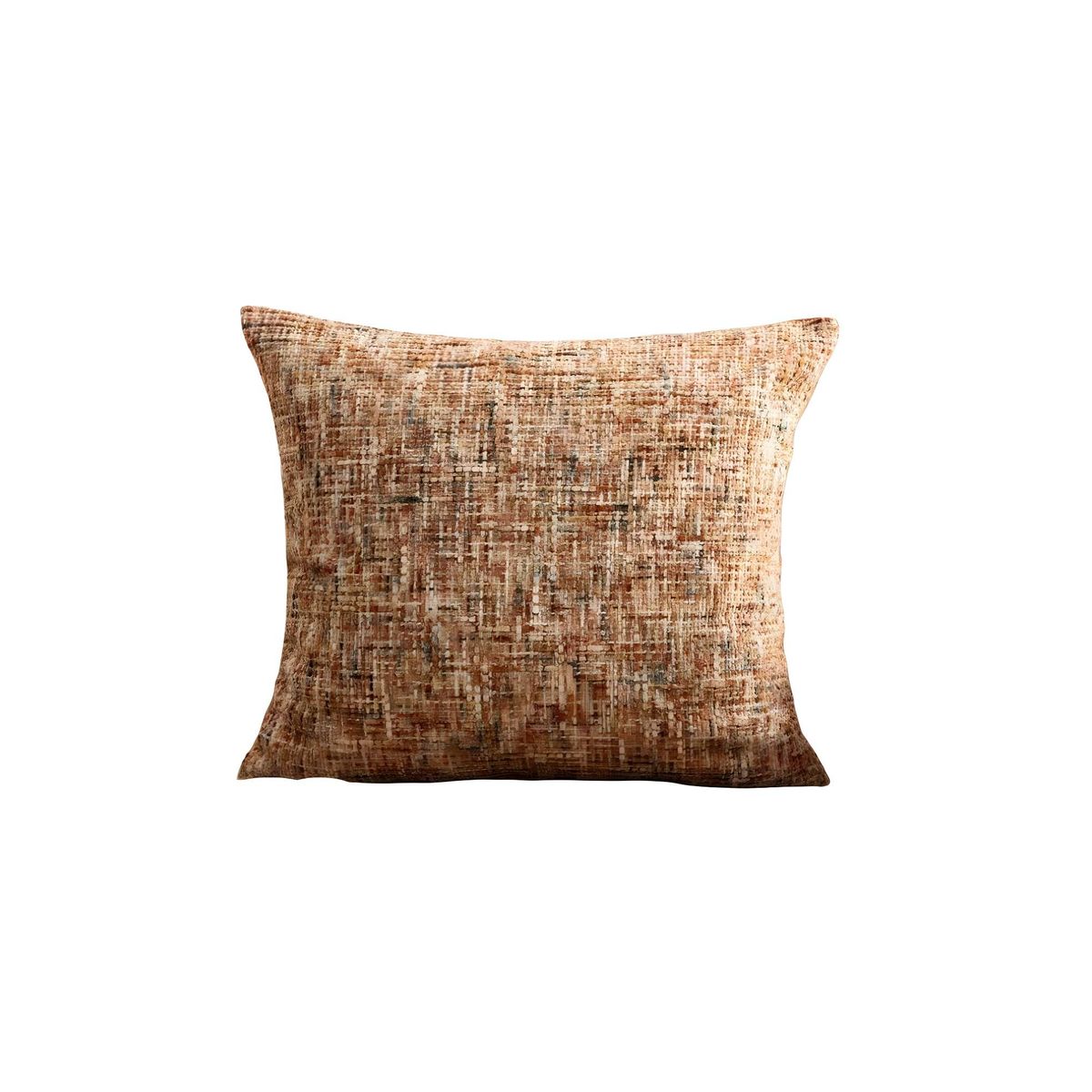 GENERICO - PACK DE 4 FUNDAS DE COJIN CHENILLE NARANJA