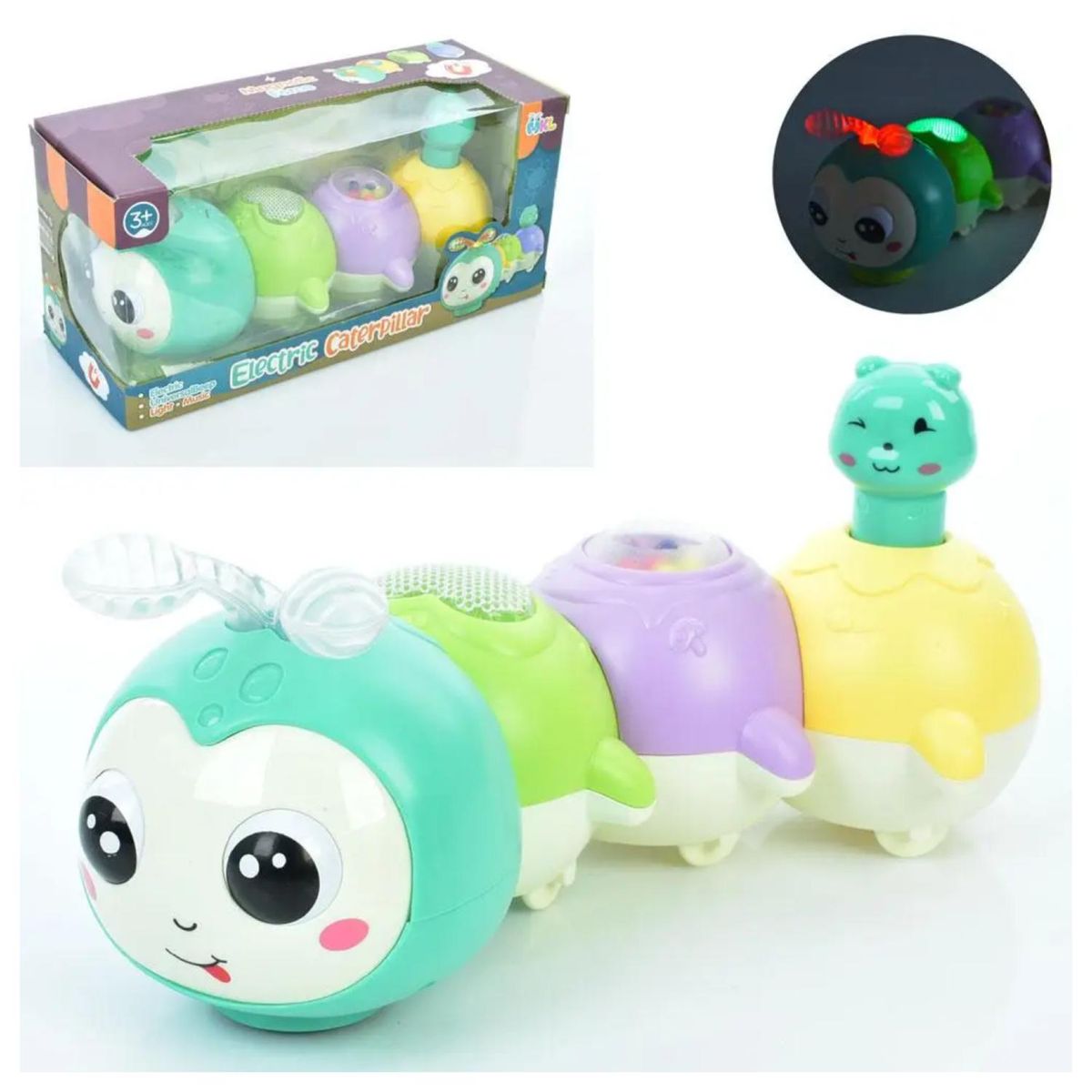 GENERICO - Juguete Interactivo Oruga didactica Con Sonidos Infantil