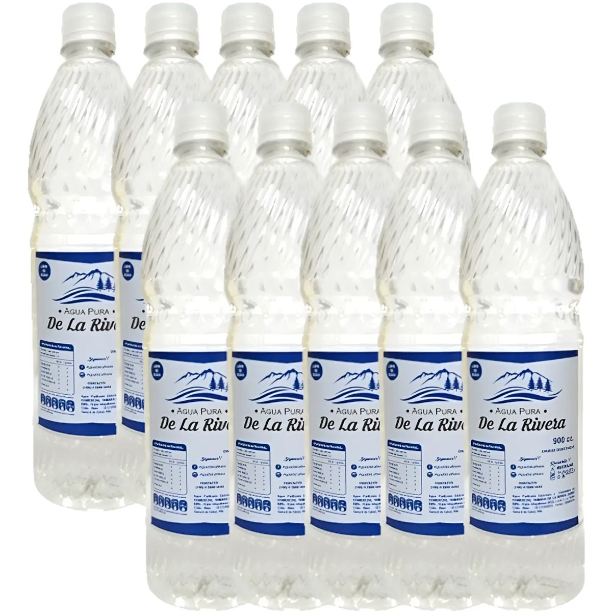 AGUA PURA DE LA RIVERA - Agua pura De La Rivera 900cc 10 un