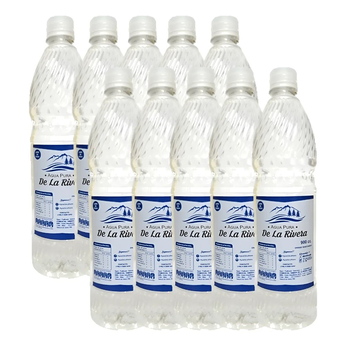 AGUA PURA DE LA RIVERA - Agua pura De La Rivera 900cc 10 un