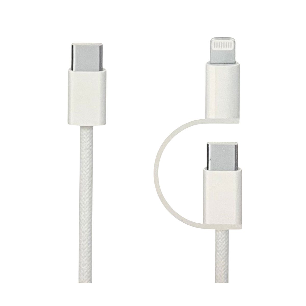 BELKRA - Cable Para iPhone Samsung Android 2 En 1 Super Rapido 60w
