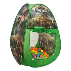 GENERICO - CARPA DE DINOSAURIO PARA NIÑO CON 20 PELOTAS DE COLORES