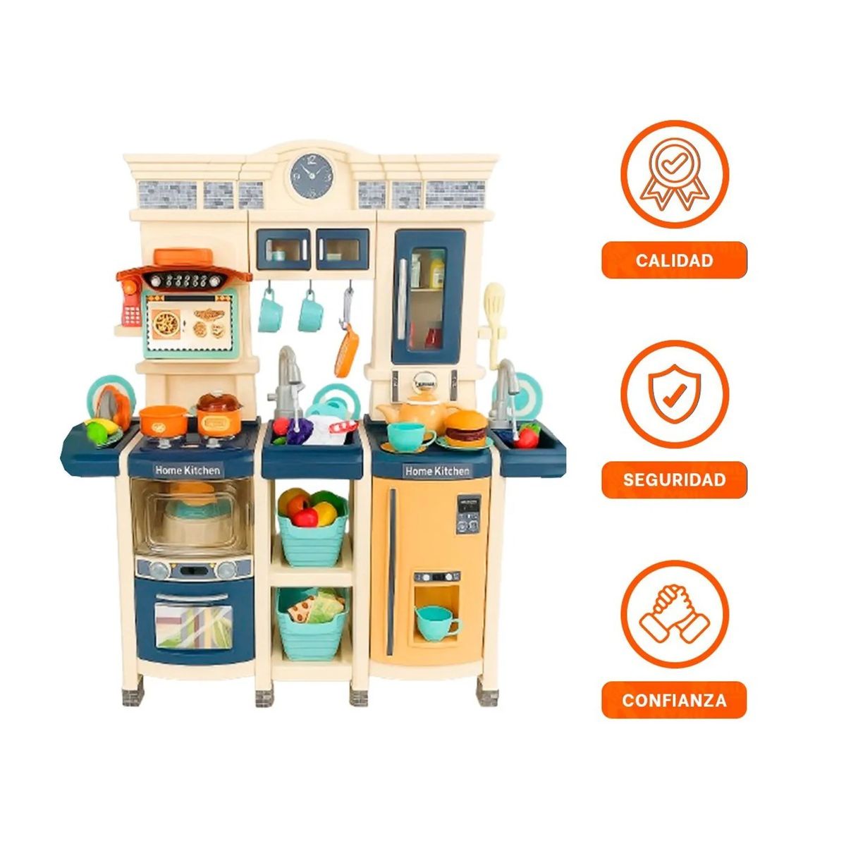 GENERICO - COCINA 1METRO X 1METRO 108PCS AZUL