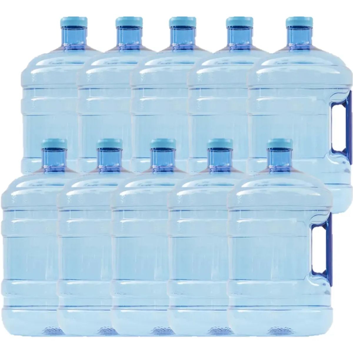 GENERICO - Botellón Pet Retornable De 10 Litros Con Manilla 10 Un