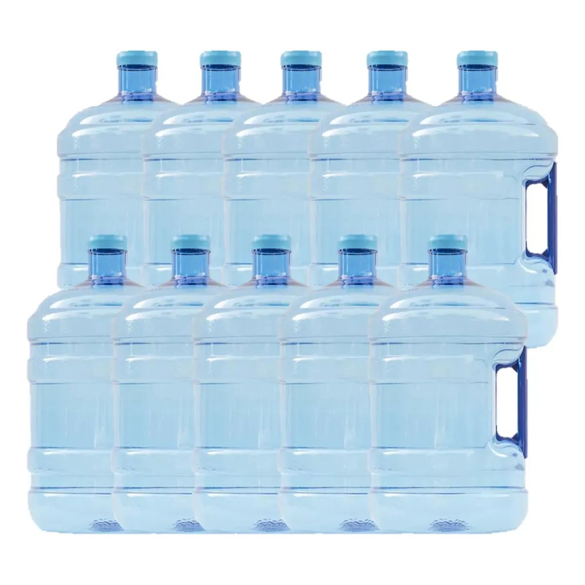 GENERICO - Botellón Pet Retornable De 10 Litros Con Manilla 10 Un