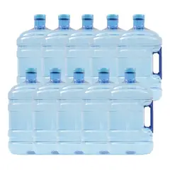 GENERICO - Botellón Pet Retornable De 10 Litros Con Manilla 10 Un