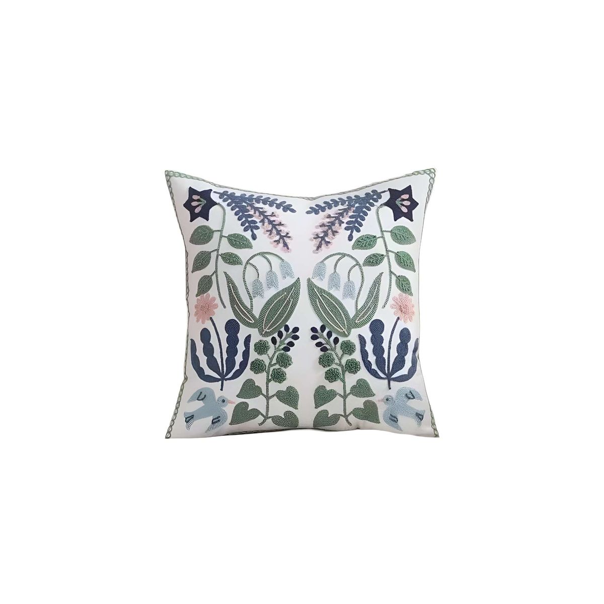 GENERICO - SET DE 2 FUNDAS BORDADAS 45x45  C10