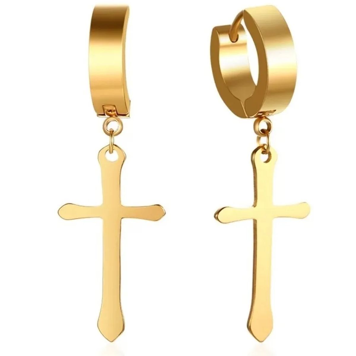 GENERICO - Aros Cruz Hombre Mujer Manba Earing Moda Royal Madriz