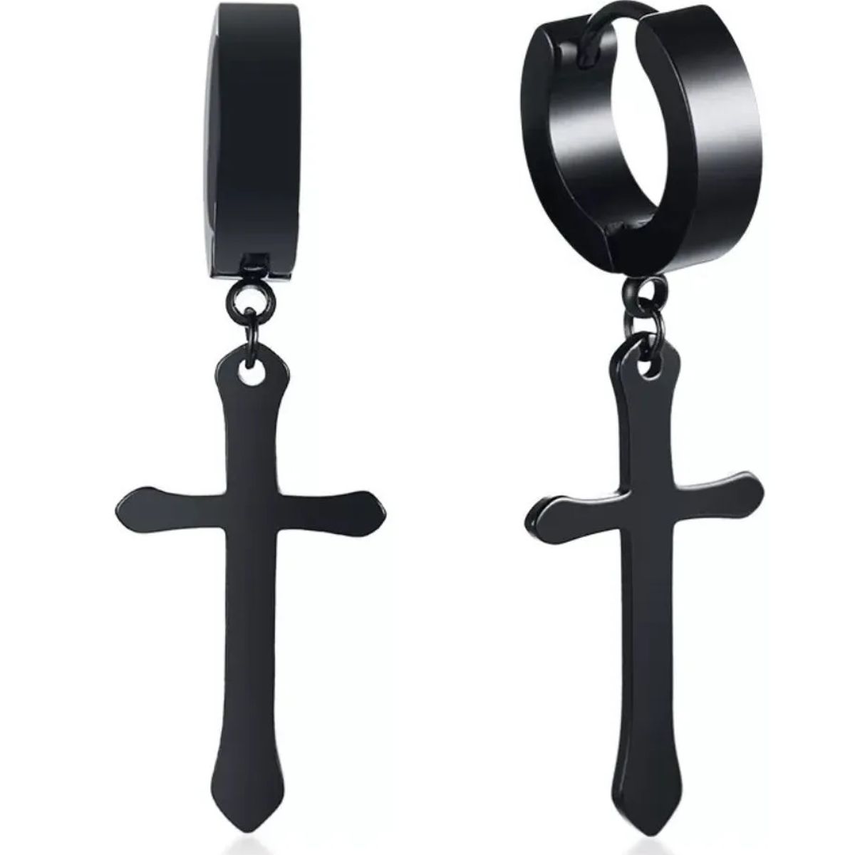 GENERICO - Aros Cruz Hombre Mujer Manba Earing Moda Royal Madriz